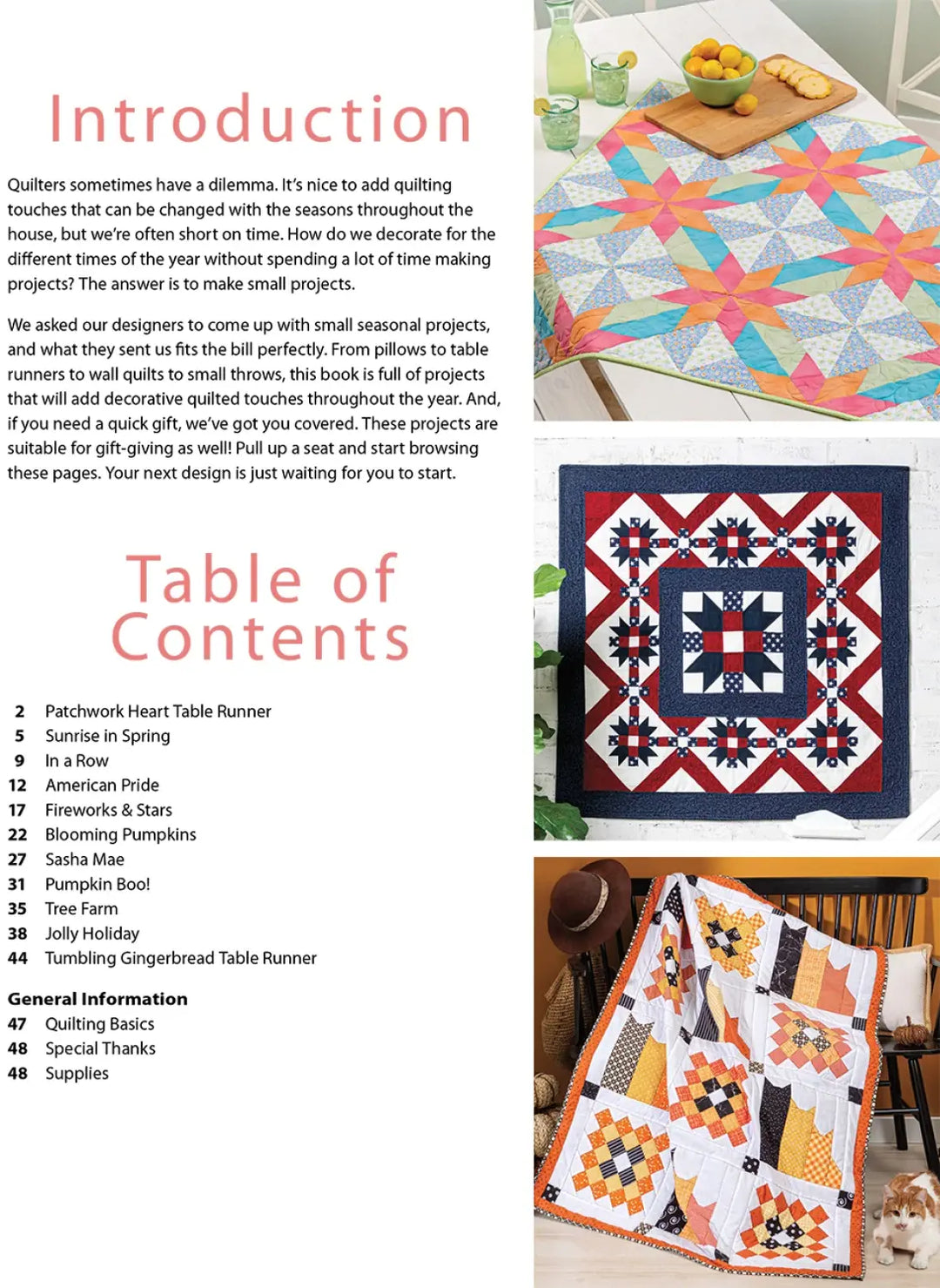 Quilted Projects For All Seasons