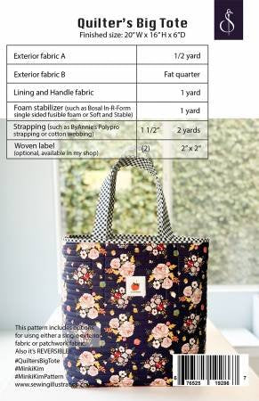 Quilter's Big Tote Pattern