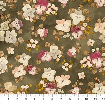 Skinny Bolt + Marcel Floral Dark - 1.66 YD