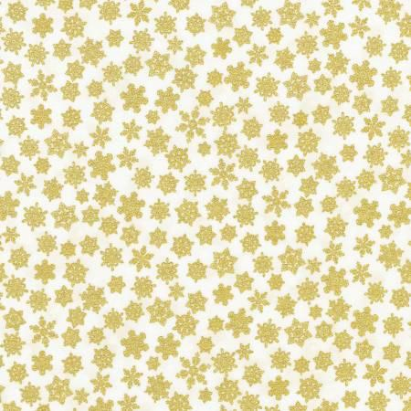Skinny Bolt - Snowflakes Ivory - 1.5 YD