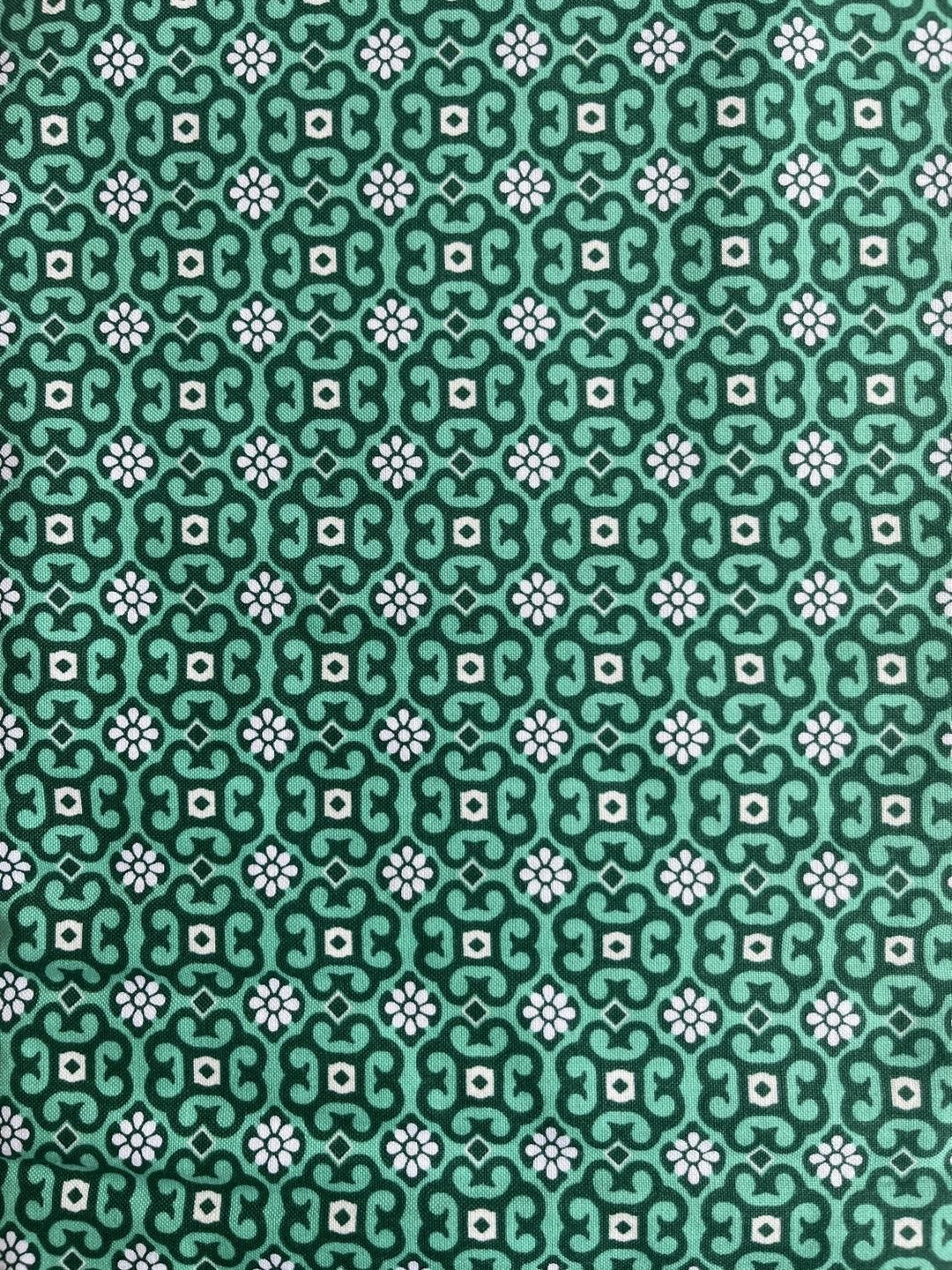 Skinny Bolt -Turquoise Garden -2.875 yd