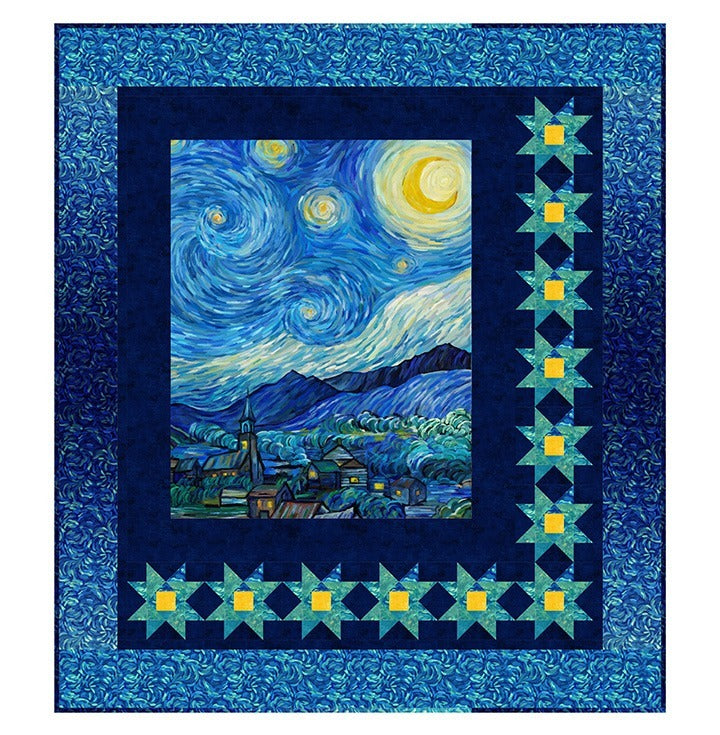 Starry Night - Starry Night Pattern - PTN3684 - by Elena Belokrinitski for Northcott
