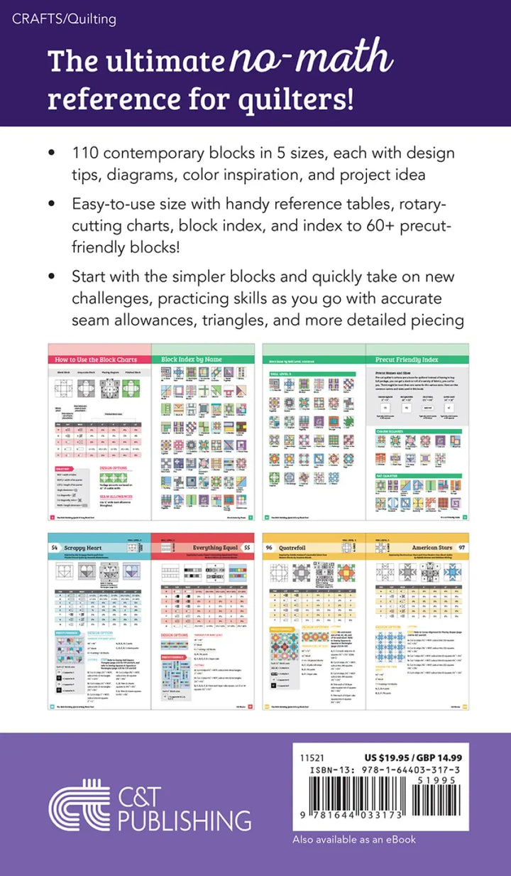 The Skill-Building Quick & Easy Block Tool 110 Quilt blocks in 5 Sizes